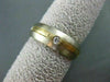 ESTATE WIDE .20CT DIAMOND ETOILE ETERNITY 14KT WHITE & YELLOW GOLD RING #3728