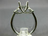 WIDE .92CT DIAMOND 14K WHITE GOLD ROUND LUCIDA SEMI MOUNT ENGAGEMENT RING 18491