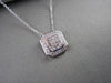 ESTATE .68CTW DIAMOND SQUARE FILIGREE 14KT WHITE GOLD PENDANT F COLOR VVS !!!!!!