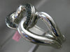 ESTATE EXTRA WIDE 1.80CT BLACK DIAMOND 14K WHITE GOLD LOVE KNOT BANGLE BRACELET