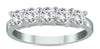 1.0CT DIAMOND 14K WHITE GOLD ROUND 5 STONE SHARED PRONG WEDDING ANNIVERSARY RING