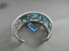 ANTIQUE WIDE 56.4CT DIAMOND & MULTI GEM 14KT WHITE GOLD BANGLE ONE OF A KIND!!!!