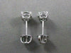 ESTATE .85CTW DIAMOND 5MM STUD 14KT WHITE GOLD SCREWBACK EARRINGS FG VSSI #21269