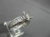 LARGE 2.20CT DIAMOND 14KT WHITE GOLD PRINCESS SEMI MOUNT ENGAGEMENT RING #21990