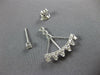 ESTATE .94CT DIAMOND 18KT WHITE GOLD CLASSIC CROWN JACKET HANGING EARRING SET