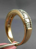 ESTATE 1.36CT WHITE & PINK DIAMOND 18K WHITE & ROSE GOLD 3D ANNIVERSARY RING