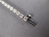 ESTATE 3.02CT DIAMOND 18KT WHITE GOLD 3D CLASSIC ROUND 3MM LOVE TENNIS BRACELET