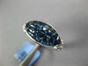 4.55CT DIAMOND & AAA SAPPHIRE 18KT WHITE GOLD 3D DOUBLE HEART MARQUISE LOVE RING