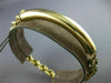 ESTATE WIDE 14KT YELLOW GOLD CLASSIC ROUND PLATE ENGRAVABLE BRACELET L #1636