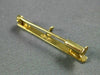 ESTATE 14KT YELLOW GOLD 3D CLASSIC RECTANGULAR SAFETY PIN #26243