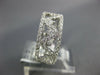 WIDE 1.05CT DIAMOND 18KT WHITE GOLD 3D OPEN FILIGREE ETERNITY ANNIVERSARY RING