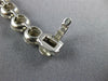 LARGE 2.20CT DIAMOND 14KT WHITE GOLD ROUND BEZEL CLASSIC TENNIS BRACELET #1481