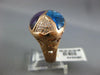 EXTRA LARGE 14.66CT DIAMOND & AAA AMETHYST & BLUE TOPAZ 14KT ROSE GOLD OVAL RING