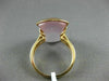 ESTATE LARGE 13.18CT DIAMOND & AAA PINK QUARTZ 18KT ROSE GOLD 3D 3 ROW FUN RING