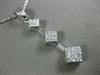 ESTATE .75CT DIAMOND 14KT WHITE GOLD CLASSIC PAST PRESENT FUTURE PENDANT #19063