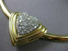 ESTATE 2.25CT DIAMOND 14K WHITE & YELLOW GOLD HEART SLIDE NECKLACE BEAUTIFUL 305
