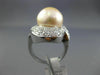 ESTATE MASSIVE 2.46CT DIAMOND 18KT WHITE GOLD SOUTH SEA PEARL INFINITY LOVE RING