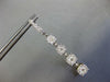 LARGE 2.33CT DIAMOND 14KT WHITE GOLD CLUSTER INVISIBLE JOURNEY HANGING EARRINGS