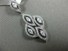 ESTATE 1.16CT ROUND MARQUISE DIAMOND 18KT WHITE GOLD MULTI LEAF FLOATING PENDANT