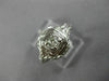 ANTIQUE WIDE .15CT OLD MINE DIAMOND 18KT WHITE GOLD SQUARE ENGAGEMENT RING 26037