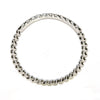 ESTATE .14CT DIAMOND 18KT WHITE GOLD 3D CLASSIC ROUND ROPE ANNIVERSARY RING