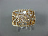 ESTATE WIDE .97CT DIAMOND 18KT ROSE GOLD 3D CLASSIC OPEN FILIGREE FUN RING