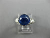 ANTIQUE 2.20CT DIAMOND & AAA CABOCHON SAPPHIRE PLATINUM 3D FILIGREE RING #25804