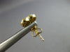 .22CT DIAMOND 14KT YELLOW GOLD 3D CLUSTER HEART SHAPE FILIGREE MILGRAIN EARRINGS