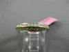 ESTATE 1.17CT DIAMOND 18KT 2 TONE GOLD TWO ROW ETERNITY WEDDING ANNIVERSARY RING