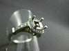 ESTATE .50CT DIAMOND 14KT WHITE GOLD HALO SETTING SEMI MOUNT ENGAGEMENT RING 435