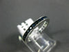 ESTATE 1.0CT AAA ROUND CUT SAPPHIRE 14KT WHITE GOLD CHANNEL ETERNITY RING #14054