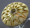 EXTRA LARGE 14KT YELLOW GOLD DIAMOND CUT SUNBURST FILIGREE HANDCRAFTED FUN RING
