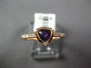 ESTATE .43CT DIAMOND & AAA AMETHYST 14K ROSE GOLD 3D TRILLION CUT BEZEL FUN RING