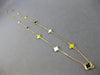 MULTI COLOR ENAMEL 14K YELLOW GOLD MULTI FLOWER BY THE YARD LOVE NECKLACE #27914