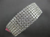 EXTRA LARGE 37.4CT DIAMOND 18KT WHITE GOLD MULTI ROW CUFF TENNIS BANGLE BRACELET