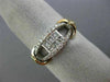 ESTATE WIDE .57CT ROUND & PRINCESS DIAMOND 18K WHITE & ROSE GOLD ETOILE FUN RING