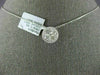 ESTATE LARGE 1.03CT DIAMOND 18KT WHITE GOLD ROUND CLUSTER HALO FLOATING PENDANT