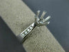 ESTATE .25CT DIAMOND 18K WHITE GOLD 3D CHANNEL SEMI MOUNT ENGAGEMENT RING #11827