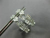 ESTATE WIDE 3.50CT DIAMOND 18K WHITE GOLD MULTI SHAPE SQUARE HEART HOOP EARRINGS