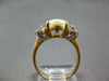 ESTATE 1.67CT DIAMOND & AAA OPAL 14KT 2 TONE GOLD CLASSIC OVAL & ROUND FUN RING
