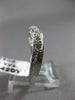 ESTATE .42CT DIAMOND 18K WHITE GOLD FILIGREE MILGRAIN WAVE ANNIVERSARY RING 1201
