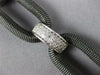 ESTATE LARGE & LONG 1.50CT DIAMOND 14KT WHITE GOLD OVAL LINK FUN TENNIS BRACELET