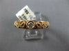 ESTATE .15CT DIAMOND 14KT ROSE GOLD 3D FILIGREE SOLITARE FRIENDSHIP LOVE RING