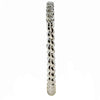 ESTATE .14CT DIAMOND 18KT WHITE GOLD 3D CLASSIC ROUND ROPE ANNIVERSARY RING