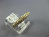 ESTATE .48CT DIAMOND 18KT YELLOW GOLD 3 ROW PAVE SEMI ETERNITY ANNIVERSARY RING