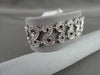 ANTIQUE WIDE 1.5CTW FILIGREE 14KT DIAMOND "S" DESIGN BRACELET