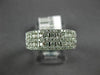 ESTATE WIDE .75CT DIAMOND 14KT WHITE GOLD 3D CLASSIC MULTI ROW ANNIVERSARY RING