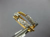 ESTATE WIDE .32CT DIAMOND 18KT WHITE & ROSE GOLD CRISS CROSS PAVE SNAKE FUN RING