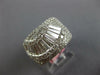 EXTRA LARGE 2.68CT DIAMOND 18KT WHITE GOLD ROUND & BAGUETTE FUN ANNIVERSARY RING