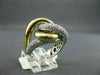 ESTATE WIDE 2.15CT DIAMOND 14KT WHITE & YELLOW GOLD LARGE INFINITY FUN RING